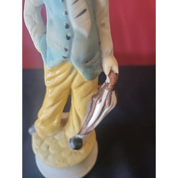 Vintage Hobo Derby 6 1/4" Clown Bisque Figurine - Picture 9 of 10